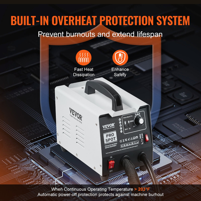 VEVOR Stud Welder Dent Repair Kit Spot Welding Dent Puller Machine με 7 λειτουργίες