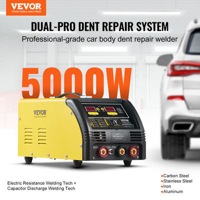 VEVOR Dual Pro Stud Welder Professional 5KW Welder για πάνελ από χάλυβα και αλουμίνιο