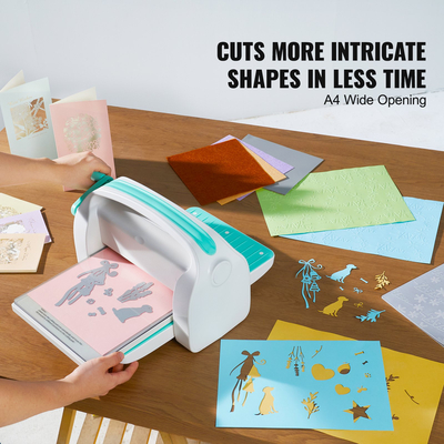 VEVOR Μηχανή ανάγλυφης χειροκίνητης μήτρας κοπής 9&quot; Άνοιγμα για Art Craft Scrapbooking