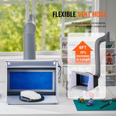 VEVOR Airbrush Booth Spray Portable Hobby Airbrush Paint Spray Booth Dual Fans