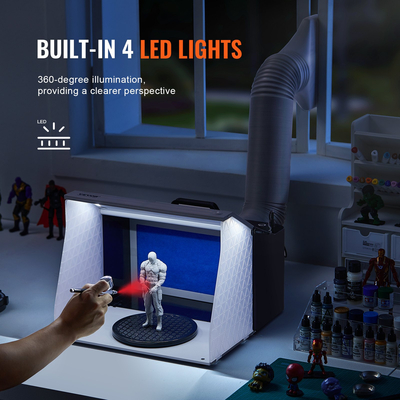 VEVOR Airbrush Booth Spray Portable Hobby Airbrush Paint Spray Booth Dual Fans