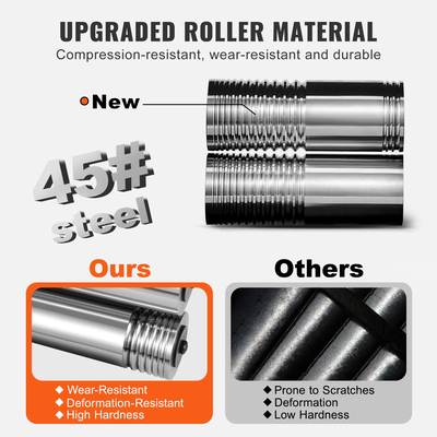 Ελαστήριο VEVOR, Μηχάνημα έλασης κοσμημάτων 2,24&quot;/57 mm, αναλογία μετάδοσης 1: 2, 3-σε-1 έλασης πολλαπλών λειτουργιών, πάχος πρέσας 0-5,5 mm για μεταλλικό τετράγωνο σύρμα ελλειπτικό φύλλο κατασκευής κοσμημάτων