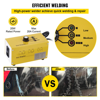 Πλαστική συγκόλληση VEVOR 220V πιστόλι θερμό συρραπτικό θερμό συρραπτικό κιτ επισκευής πλαστικών πλαστικών οξυγονοκολλητής 600 Συρραπτικά 3 Ρυθμίσεις θερμότητας