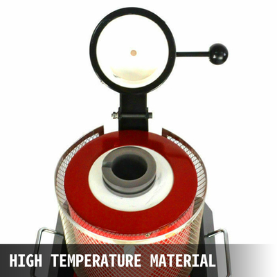 VEVOR 2kg Αυτόματος φούρνος τήξης 1800W Ψηφιακή μηχανή φούρνου τήξης 1100℃ Bar Pour Melt Silver Gold with Graphite Crucible B