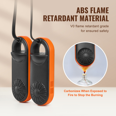 Φορητό στεγνωτήριο παπουτσιών VEVOR για μπότες με γρήγορο &amp; ομοιόμορφο στέγνωμα μαύρο &amp; πορτοκαλί