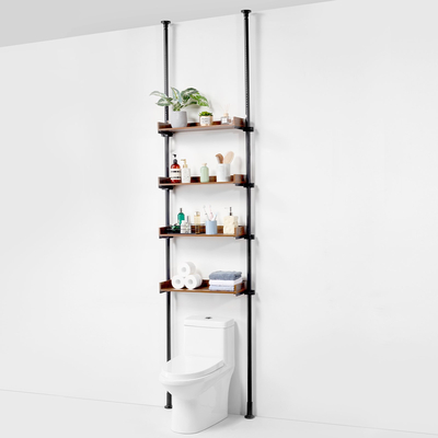 VEVOR Over the Toilet Storage Ράφι μπάνιου 4 επιπέδων Οργάνωση Space Saver