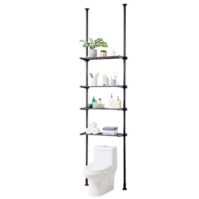 VEVOR Over the Toilet Storage Ράφι μπάνιου 4 επιπέδων Οργάνωση Space Saver