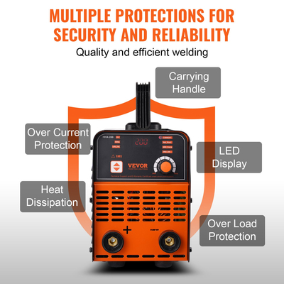 VEVOR ARC Stick Welder 220V 200A 2in1 Lift TIG Welding Machine Hot Start