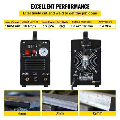 Vevor Plasma Cutter Cut50 Igbt 50a 220v Cnc Συμβατοί Hot Pt31 φακοί