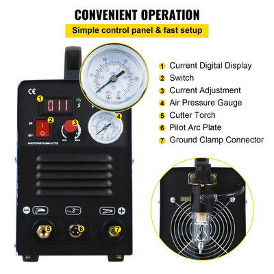 Vevor Plasma Cutter Cut50 Igbt 50a 220v Cnc Συμβατοί Hot Pt31 φακοί