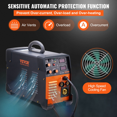 VEVOR MIG Welder 250 Amp MIG LIFT TIG Arc Welder 3 in 1 Welder Welding Machine 220V LIFT TIG Welder Lift ARC Welder MMA Stick IGBT DC Inverter Welder Digital Display Combo Welding Machine