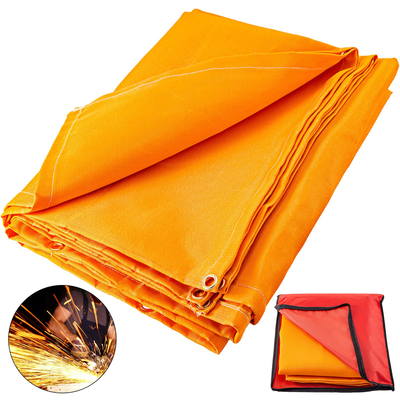 Κουβέρτα συγκόλλησης VEVOR 10 x 10 FT Κουβέρτα Fiberglass Heavy-Duty κουβέρτα επιβραδυντική φωτιάς για εύκολο κρέμασμα και προστασία από σπινθήρες και πιτσιλίσματα