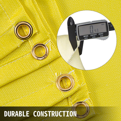 Κουβέρτα συγκόλλησης VEVOR 6 x 10 FT Κουβέρτα Fiberglass Heavy-Duty κουβέρτα επιβραδυντικό πυρκαγιάς για εύκολο κρέμασμα και προστασία από σπινθήρες και πιτσιλίσματα