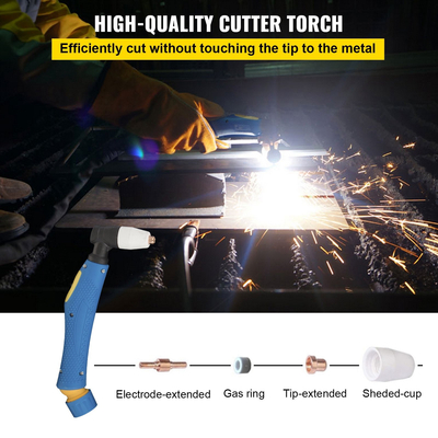 VEVOR 60 Amp Plasma Cutter Arc Dual Voltage 220V Plasma Cutting Machine 12mm (0,4 Inch) Cutting Portable Plasma Welder IGBT Inverter Digital Plasma Welding Machine