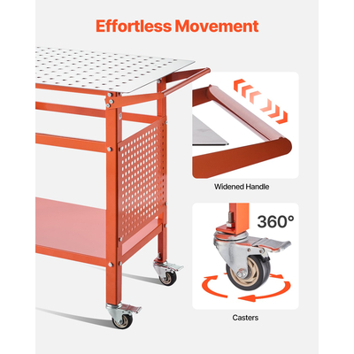 Τραπέζι συγκόλλησης VEVOR 40&quot;x24&quot; πάγκος εργασίας συγκόλλησης με ικανότητα στατικού βάρους 800LBS