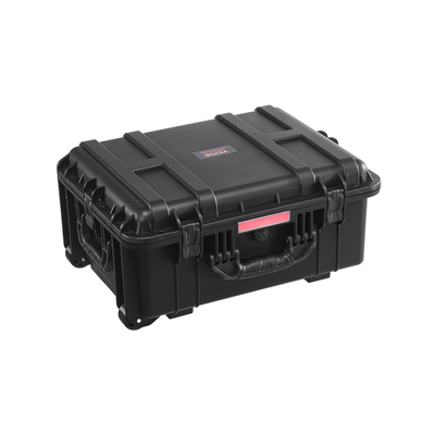 VEVOR 2.5 Cu.ft Αδιάβροχη σκληρή θήκη κυλιόμενες ρόδες &amp; αναδιπλούμενη λαβή μαύρη