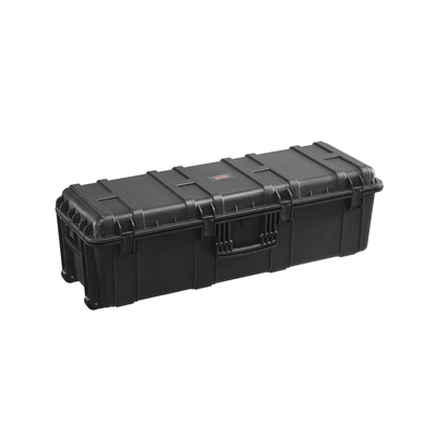 Αδιάβροχη σκληρή θήκη VEVOR 5.5 Cu.ft με 3 λαβές Μαύρη θήκη μεγάλης χωρητικότητας