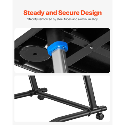 Κινητό γραφείο ποδηλασίας VEVOR Πτυσσόμενο Γραφείο γυμναστικής ποδηλάτου με δυνατότητα κλειδώματος