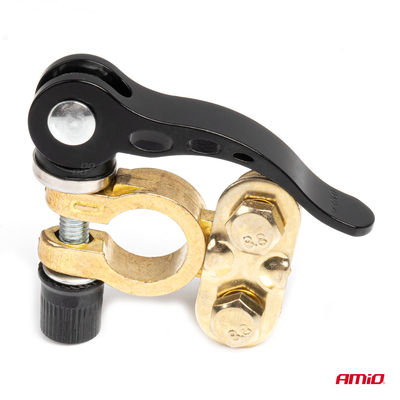 ΠΟΛΟΙ ΜΠΑΤΑΡΙΑΣ / ΑΚΡΟΔΕΚΤΕΣ 12V 40A ΜΕ ΣΦΙΓΚΤΗΡΕΣ & ΚΛΕΙΔΙ AMIO - 3 ΤΕΜ.