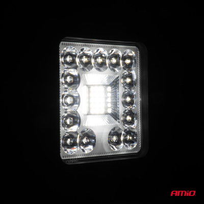 ΠΡΟΒΟΛΕΑΣ ΕΡΓΑΣΙΑΣ ΤΕΤΡΑΓΩΝΟΣ LED 96W 9-36V 8.000lm 6.500K AWL61 AMIO - 1 ΤΕΜ.