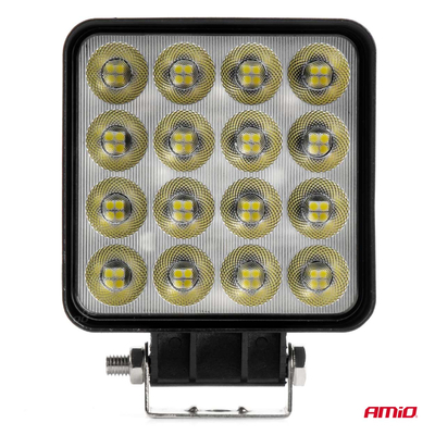 ΠΡΟΒΟΛΕΑΣ ΕΡΓΑΣΙΑΣ ΤΕΤΡΑΓΩΝΟΣ LED 192W 9-36V 12.000lm 6.500K AWL64 AMIO - 1 ΤΕΜ.