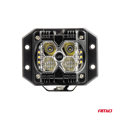 ΠΡΟΒΟΛΕΑΣ ΕΡΓΑΣΙΑΣ ΤΕΤΡΑΓΩΝΟΣ LED 60W 9-36V 6.000lm 6.500K AWL66 AMIO - 1 ΤΕΜ.