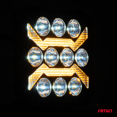 ΠΡΟΒΟΛΕΑΣ ΕΡΓΑΣΙΑΣ ΤΕΤΡΑΓΩΝΟΣ LED 54W 9-36V 10.000lm 6.500K 110x110x38mm AWL68 AMIO - 1 ΤΕΜ.