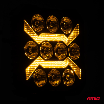 ΠΡΟΒΟΛΕΑΣ ΕΡΓΑΣΙΑΣ ΤΕΤΡΑΓΩΝΟΣ LED 54W 9-36V 10.000lm 6.500K 110x110x38mm AWL68 AMIO - 1 ΤΕΜ.