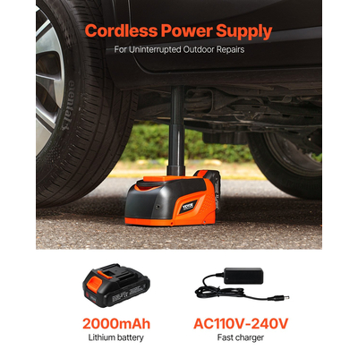 VEVOR Electric Car Jack 5 Tons /11000 lbs Φορητό κιτ Jack με τηλεχειριστήριο