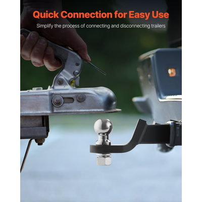 VEVOR Trailer Hitch 2&quot; Receiver 2&quot; Drop Trailer Hitch Ball Mount 7500 lbs