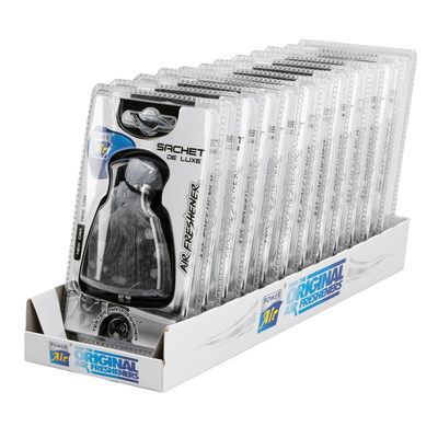 ΑΡΩΜΑΤΙΚΟ ΑΥΤΟΚΙΝΗΤΟΥ SACHET DE LUXE ΣΕ ΠΟΥΓΚΙ ΚΡΕΜΑΣΤΟ ΜΕ NEW CAR FRESH  LAMPA - 12 ΤΕΜ.