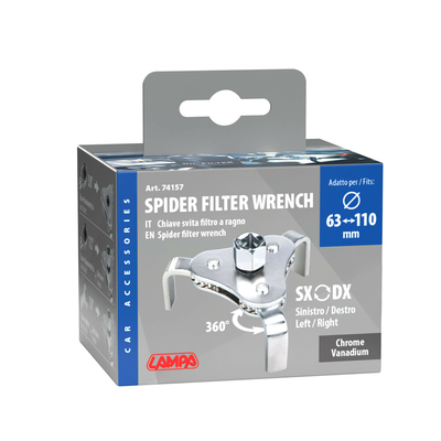 ΦΙΛΤΡΟΚΛΕΙΔΟ/ΚΛΕΙΔΙ ΦΙΛΤΡΟΥ ΛΑΔΙΟΥ ΑΡΑΧΝΗ ΓΙΑ ΚΑΣΤΑΝΙΑ SPIDER  Φ63-110mm LAMPA - 1 ΤΕΜ.