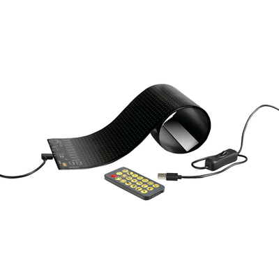 ΠΑΝΕΛ ΕΥΚΑΜΠΤΟ SMART LED PANEL 1024 LED 92x374mm RGB ΜΕ ΚΑΛΩΔΙΟ 450cm ΓΙΑ USB & REMOTE CONTROL LAMPA - 1 ΤΕΜ.