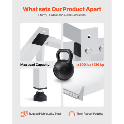 Βάση βάσης πλυντηρίου ρούχων VEVOR 25,2x25 ιντσών για πλυντήριο 300LB με δίσκο