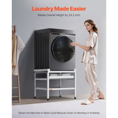 Βάση βάσης πλυντηρίου ρούχων VEVOR 25,2x25 ιντσών για πλυντήριο 300LB με δίσκο