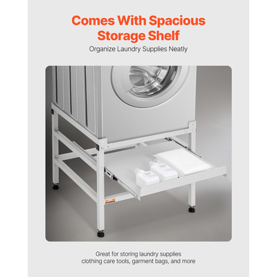 Βάση βάσης πλυντηρίου ρούχων VEVOR 25,2x25 ιντσών για πλυντήριο 300LB με δίσκο