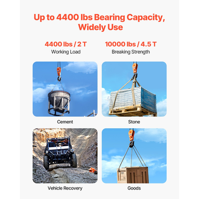 VEVOR 2 Ton Snatch Block με περιστρεφόμενο άγκιστρο 74 mm Ανύψωση τροχαλίας τροχαλίας