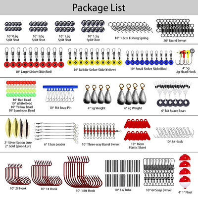 Σετ αξεσουάρ ψαρέματος σε θήκη - 263 - 831787