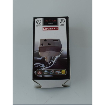 Αντάπτορας αναπτήρα αυτοκινήτου με πρίζα και USB - In-Car - WF306 - 537227