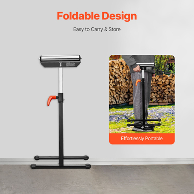 VEVOR 2 PC Ξυλουργικές βάσεις με ρολό Μέγιστο φορτίο 135 lb Ρυθμιζόμενο 26,8-42,5 in