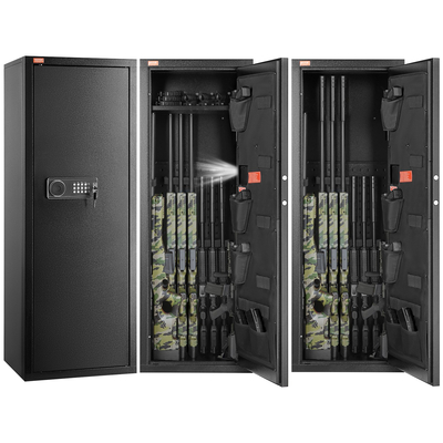 VEVOR 6-10 Rifles Gun Safe Θυρίδα ασφαλείας Rifle με κλειδαριά &amp; αφαιρούμενο ράφι ψηφιακού πληκτρολογίου