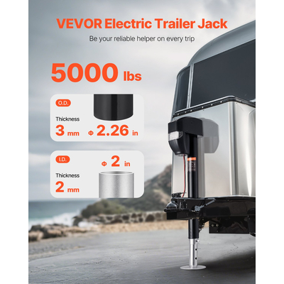 VEVOR Electric Trailer Jack 5000 lbs Power Tongue Jack for RV Trailer &amp; Camper