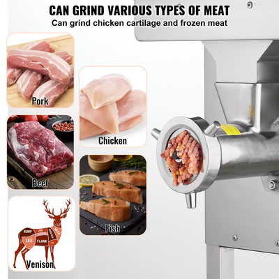 VEVOR Εμπορική Ηλεκτρική Κρεατομηχανή 22Lb/Min 2200W Βιομηχανική μύλος ντουλαπιών