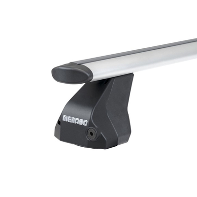 ΜΠΑΡΕΣ ΟΡΟΦΗΣ ΑΛΟΥΜΙΝΙΟΥ OMEGA PLUS MEDIUM 112 cm ΜΕ ΚΑΠΑΚΙΑ ΣΕ ΑΣΗΜΙ ΧΡΩΜΑ ΓΙΑ ΑΠΛΗ ΟΡΟΦΗ MENABO - 2 ΤΕΜ.