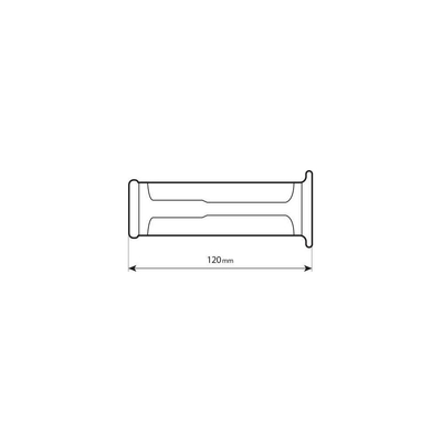 ΧΕΡΟΥΛΙΑ MOTO STYLE GRIP ΜΑΥΡΟ ΧΡΩΜΑ 22mm+25mm 12cm LAMPA - 2 τεμ.