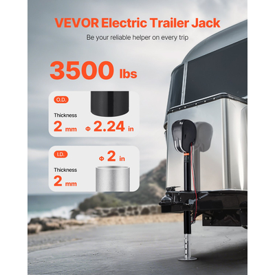 VEVOR Electric Trailer Jack 3500 lbs Power Tongue Jack for RV Trailer &amp; Camper