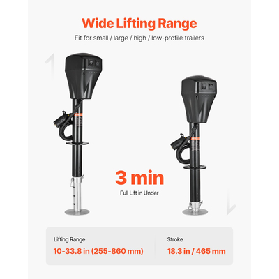 VEVOR Electric Trailer Jack 5000 lbs Power Tongue Jack for RV Trailer &amp; Camper