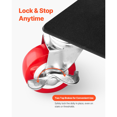 VEVOR Furniture Dolly Heavy Duty Furniture Mover με 5 τροχούς Χωρητικότητα 3474 λίβρες