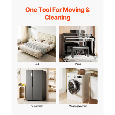 VEVOR Furniture Dolly Heavy Duty Furniture Mover με 5 τροχούς Χωρητικότητα 3474 λίβρες