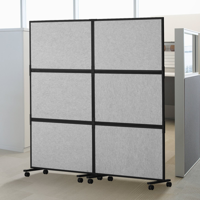 VEVOR Acoustic Room Divider Partition Panel Screen Privacy 2 Pack Ανοιχτό γκρι